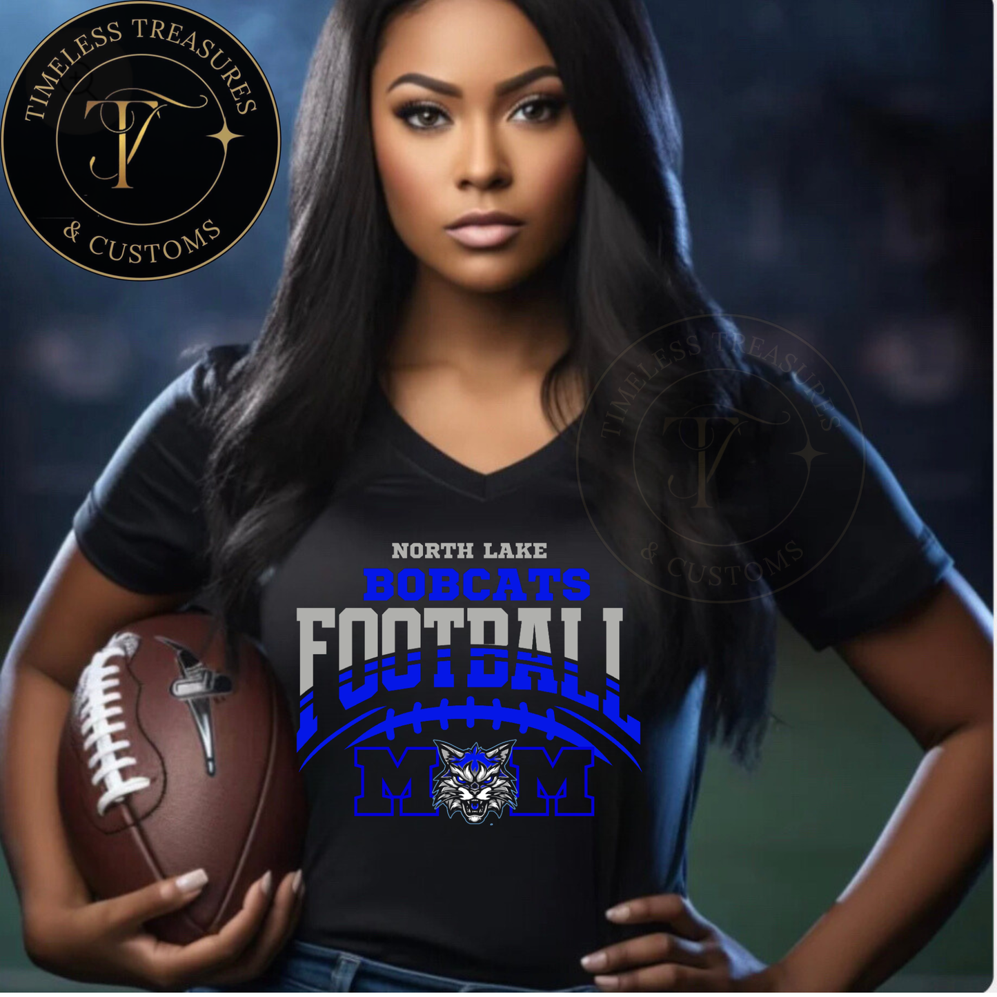 North Lake Bobcats Football Mom-Dad /Back Custom