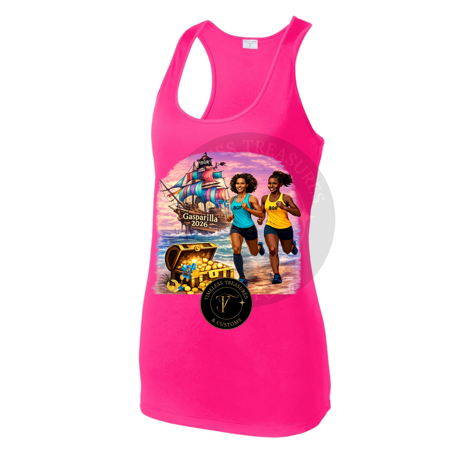 BGR Gasparilla 26 Pink Tank or Tee