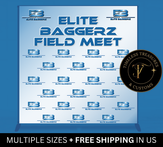 Custom Logo Backdrop Banner, Step and Repeat Business Event Backdrop
