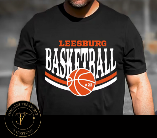 Custom Basketball Mascot Fan T-shirt