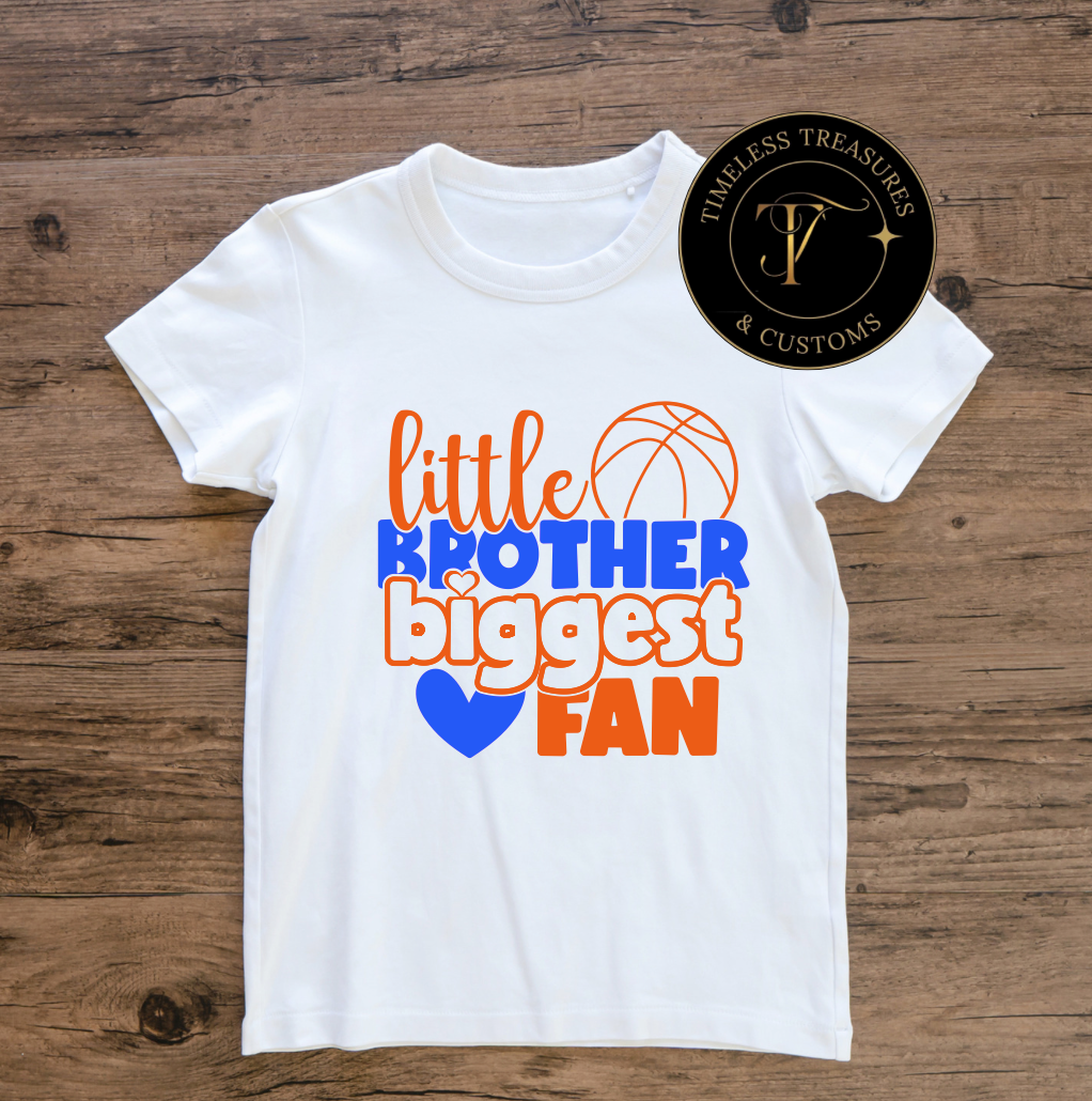 Little Brother Biggest Fan-Custom Colors