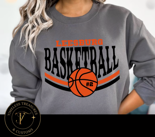 Custom Basketball Mascot Fan Sweatshirt