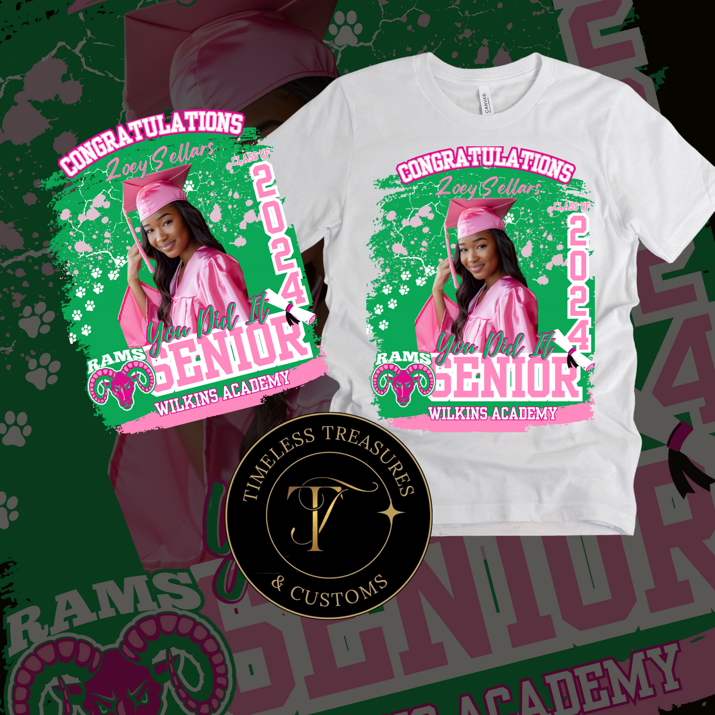 Graduate Custom Grad Center Print Bundle