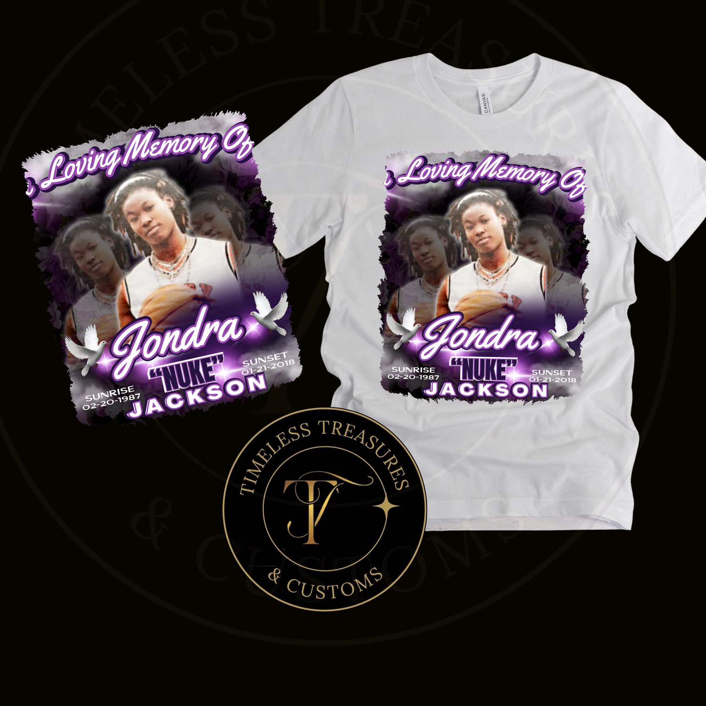 "Memorial Photo Tee: Forever in Our Hearts"