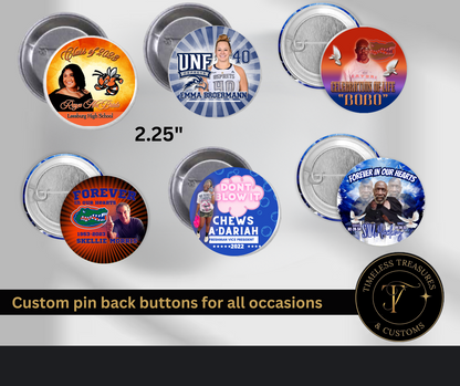 Custom Button Pin/Pinback (pack of 10)