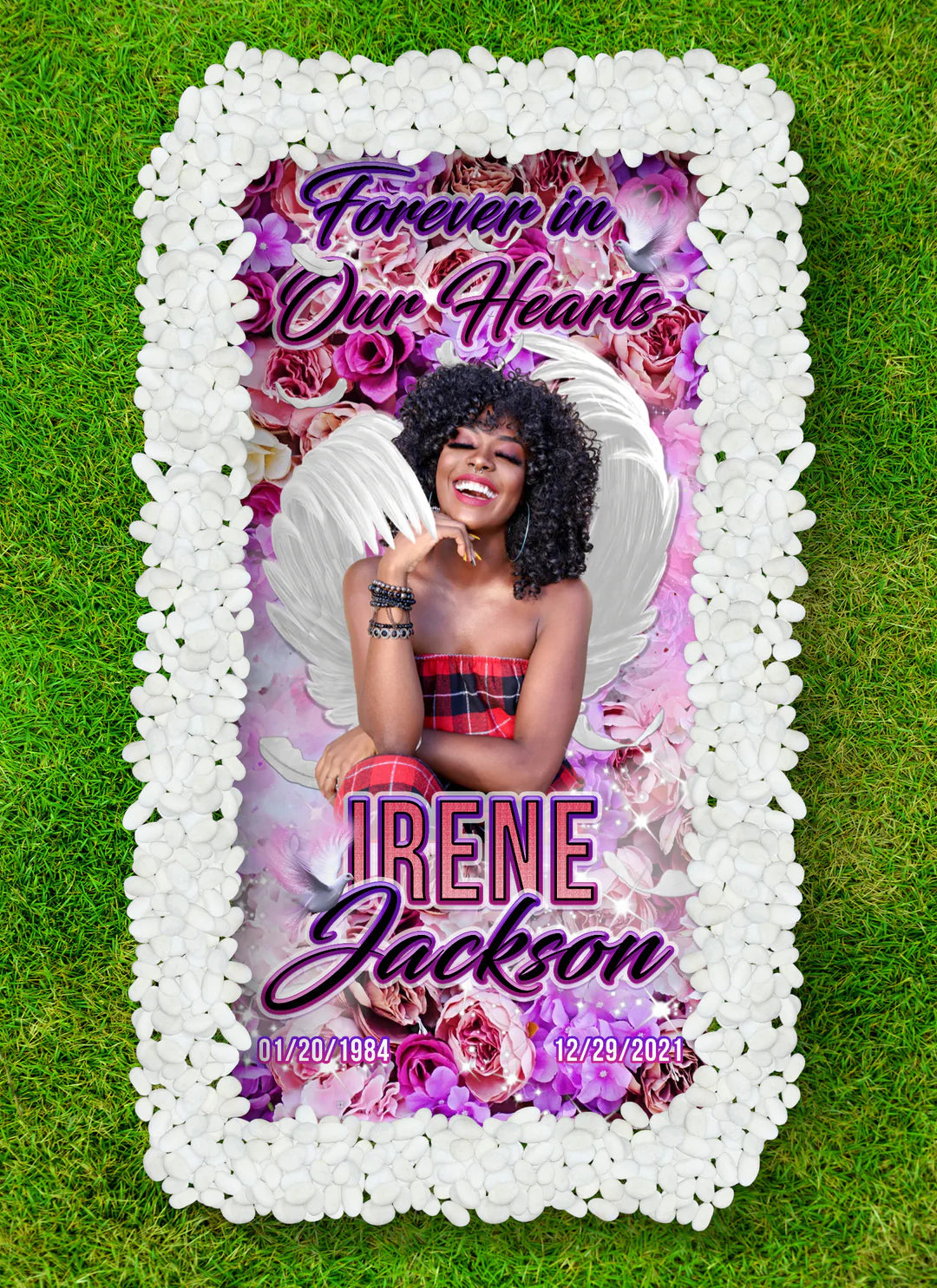 Custom Memorial Grave Blanket