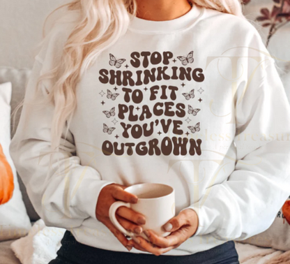 "Unshackled Growth Tee/Sweatshirt: Stop Shrinking, Start Thriving"