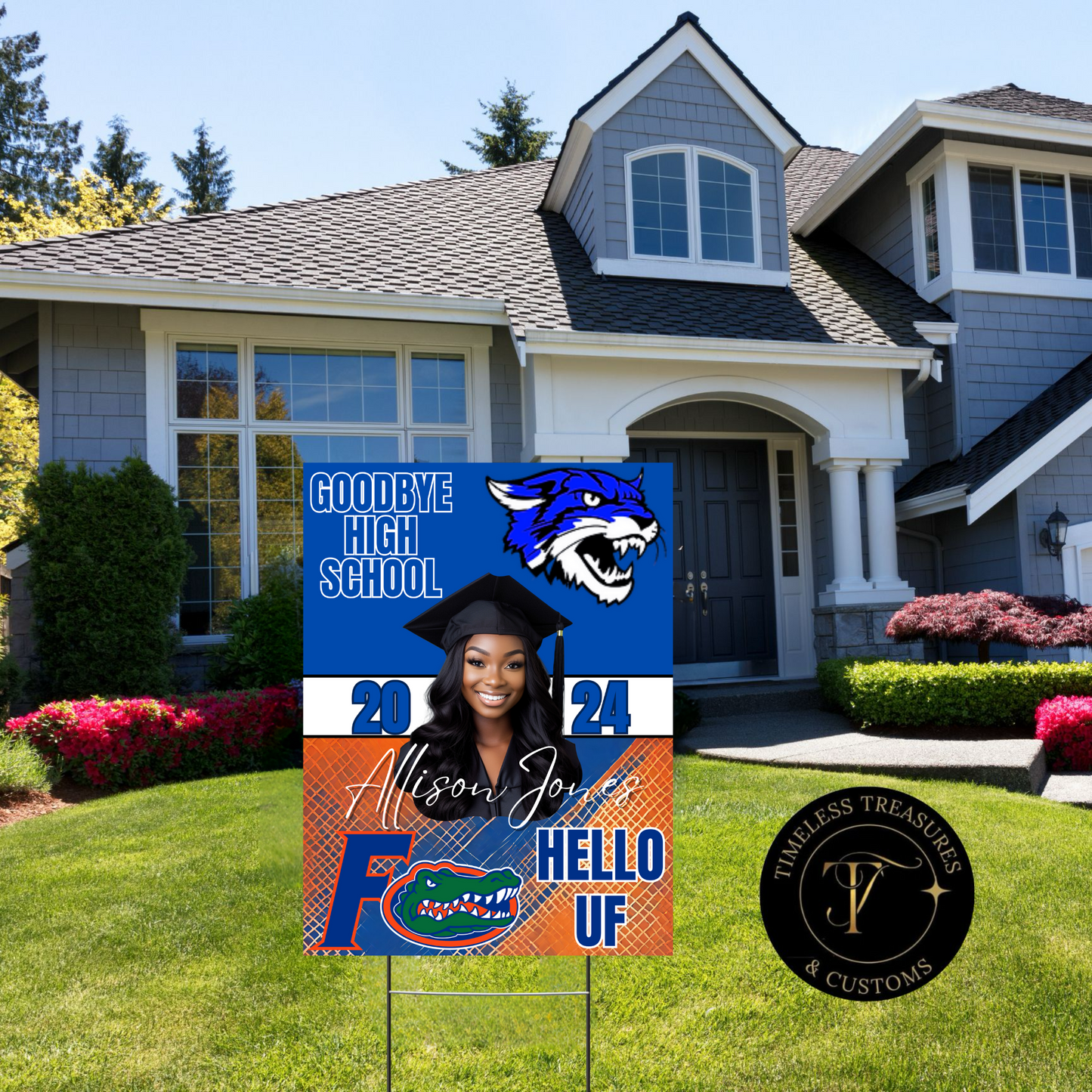 Custom Grad Yard Sign: College Bound