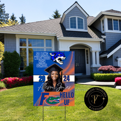 Custom Grad Yard Sign: College Bound