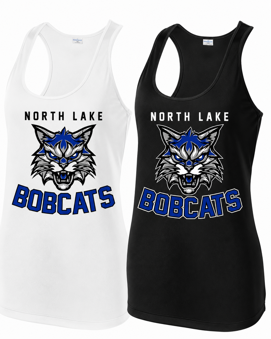 North Lake Bobcats Tank Top | Women’s Racerback Spirit Wear