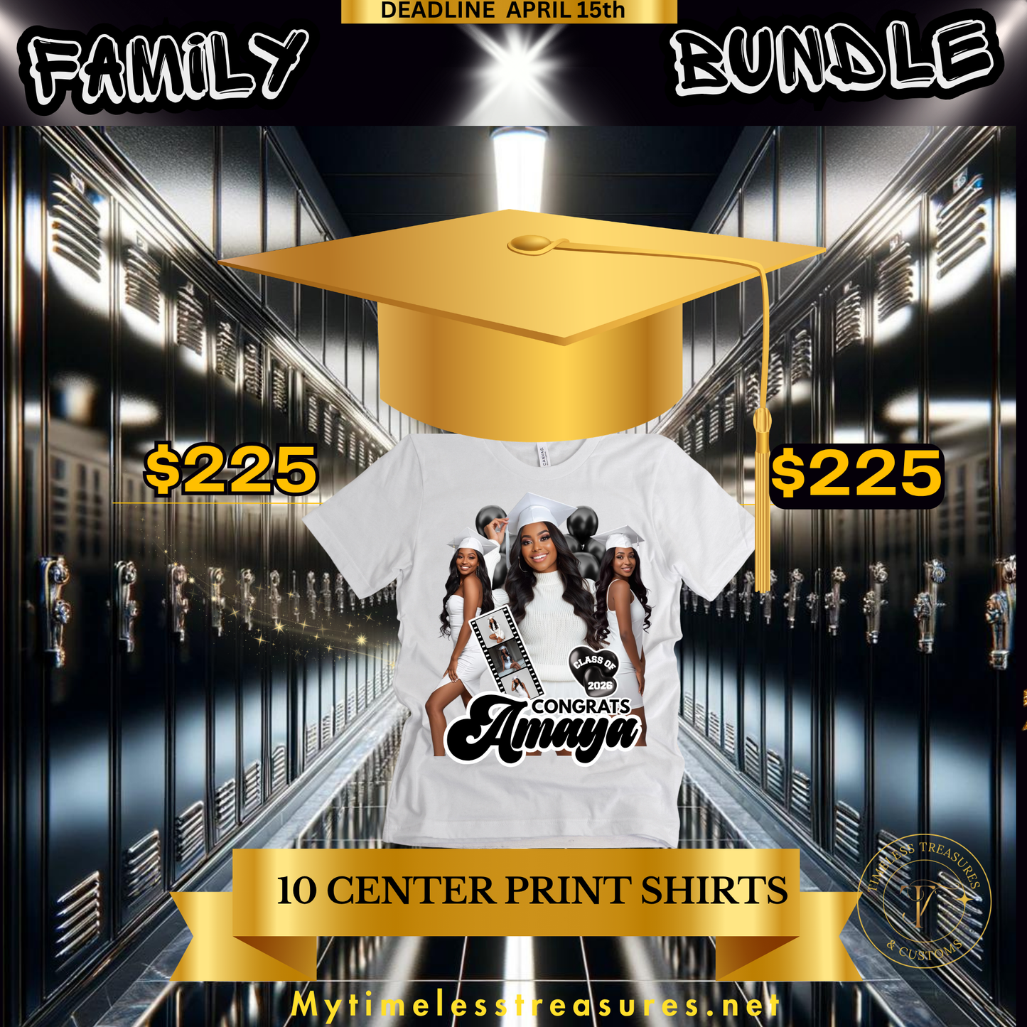 Graduate Custom Grad Center Print Bundle