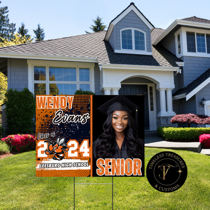 "Custom Grad Yard Sign: Proud Achievements"