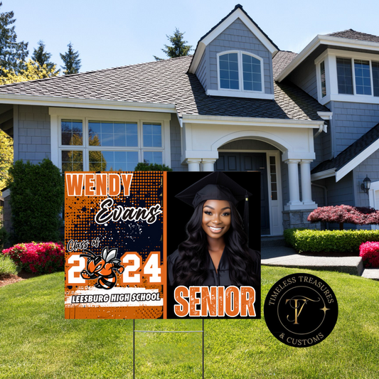 "Custom Grad Yard Sign: Proud Achievements"