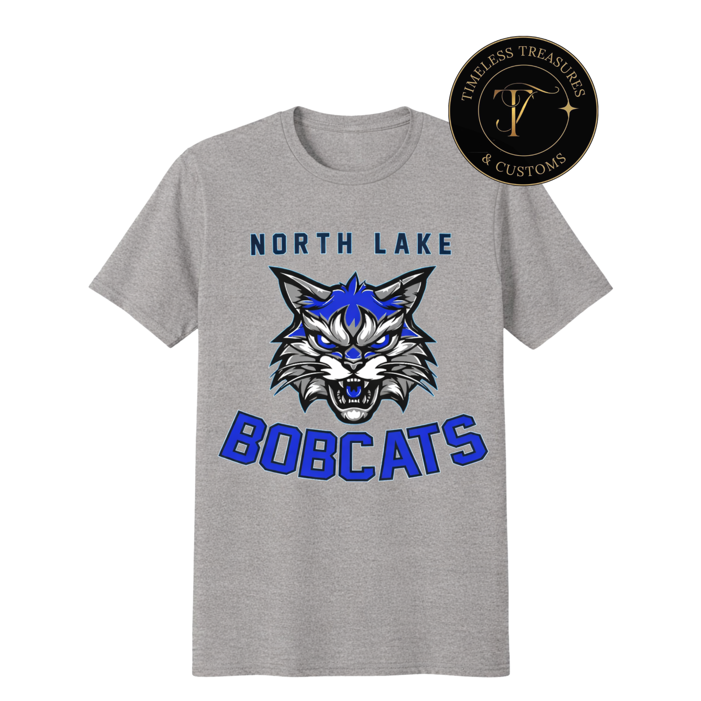 North Lake Bobcats Classic Logo Tee