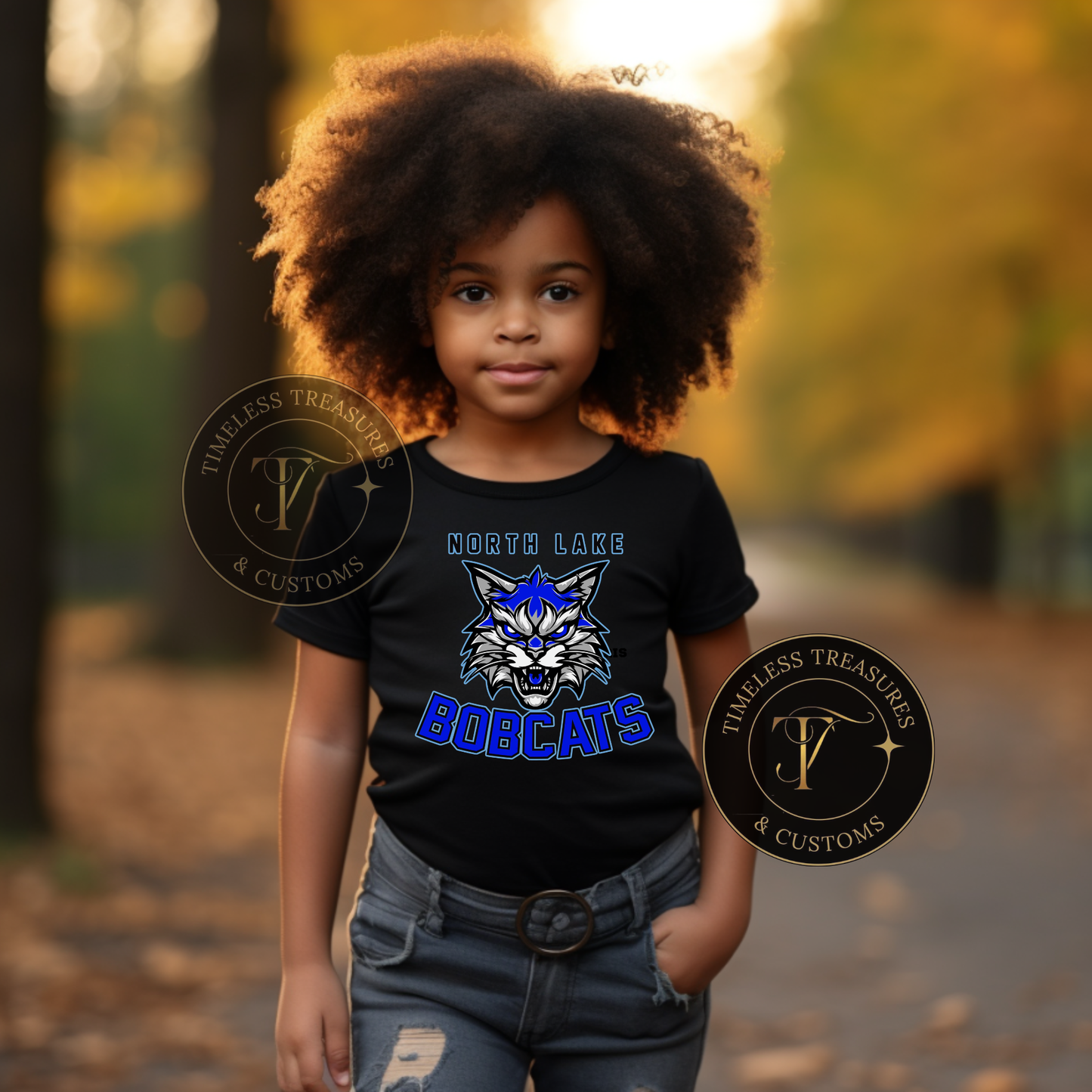 North Lake Bobcats Classic Logo Tee