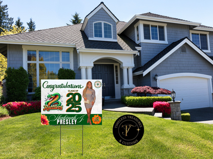"Custom Grad Yard Sign: Proud Achievements"