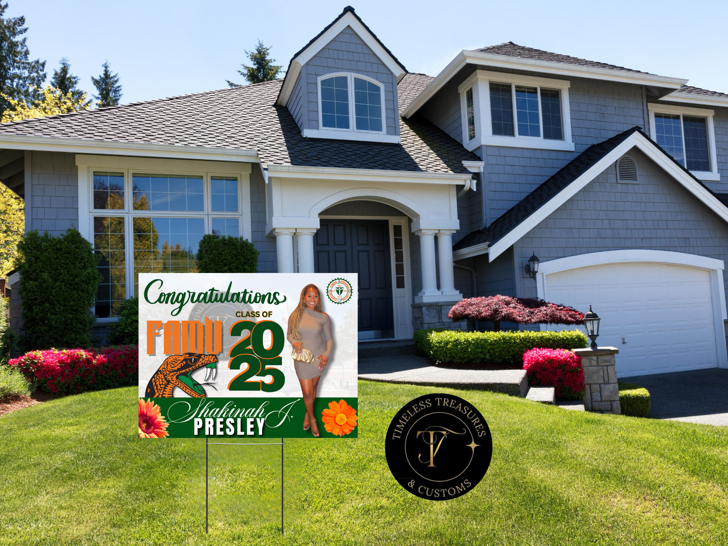 "Custom Grad Yard Sign: Proud Achievements"