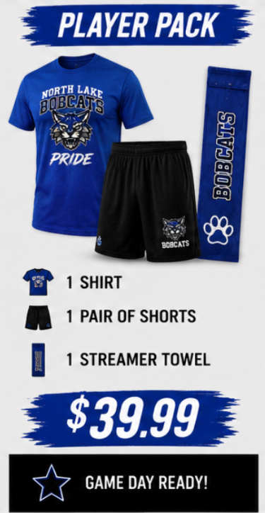 North Lake Bobcats Player Pride Pack