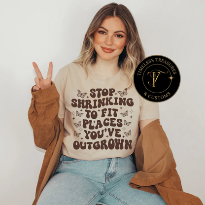 "Unshackled Growth Tee/Sweatshirt: Stop Shrinking, Start Thriving"