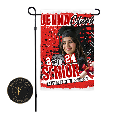 Personalized Graduation Garden Flag