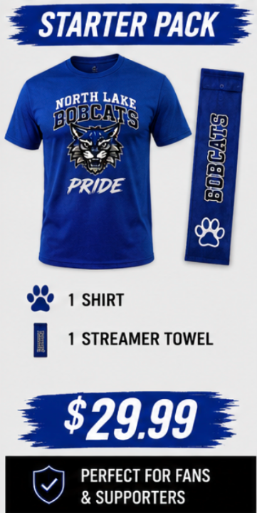 North Lake Bobcats Starter Pride Pack