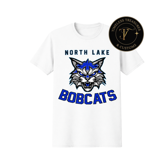 North Lake Bobcats Classic Logo Tee