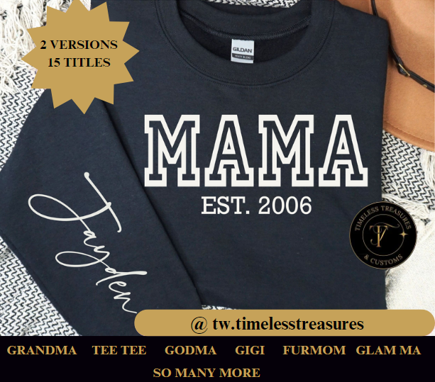 Personalized Mama Sweatshirt